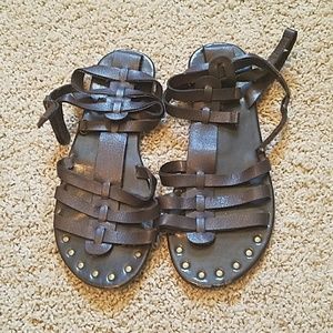 Wet seal dark brown sandals